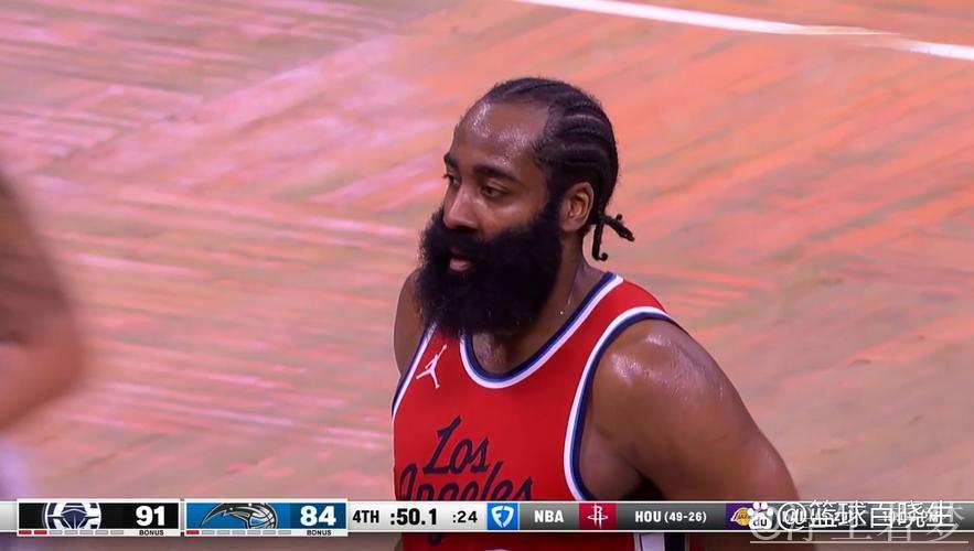 哈登高效表现 快船客场力克魔术 哈登高效表现 快船客场力克魔术