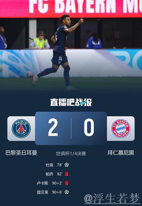 巴黎挺进世俱杯16强，2-0完胜创历史首秀！
